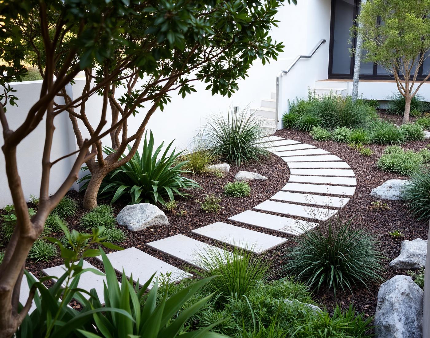 Curved Stone Path
